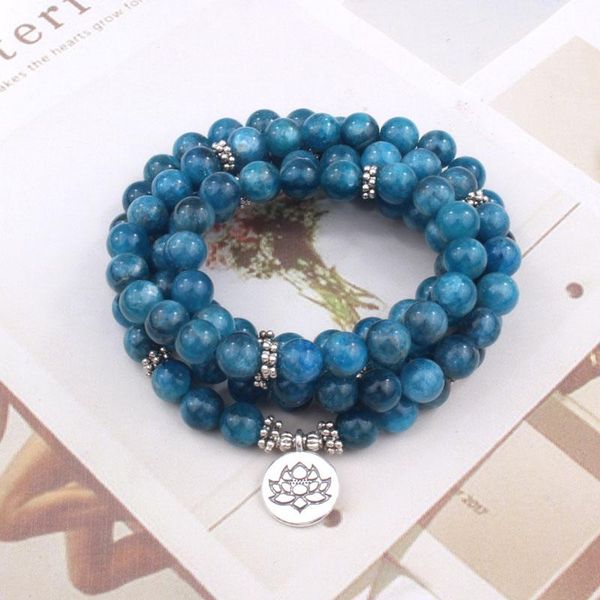 tennis women men natural stone 108 mala beads bracelets apatite with lotus charm yoga chakra bracelet or necklace jewelry, Golden;silver
tennis women men natural stone 108 mala beads bracelets apatite with lotus charm yoga chakra bracelet or necklace jewelry, Golden;silver