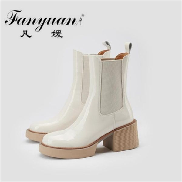 boots fanyuan 2021 women mid-calf genuine leather platforms concise casual thick heels shoes woman autumn winter ankle, Black
boots fanyuan 2021 women mid-calf genuine leather platforms concise casual thick heels shoes woman autumn winter ankle, Black
