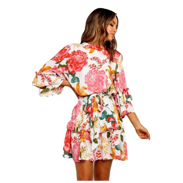 fashion flower print dress women floral 3/4 sleeve o neck casual sundress vestidos primavera #yl10 dresses, Black;gray
fashion flower print dress women floral 3/4 sleeve o neck casual sundress vestidos primavera #yl10 dresses, Black;gray