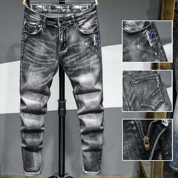 men's jeans pants for men fashion slim denim trousers biker male casual designer comfortable advanced, Blue
men's jeans pants for men fashion slim denim trousers biker male casual designer comfortable advanced, Blue