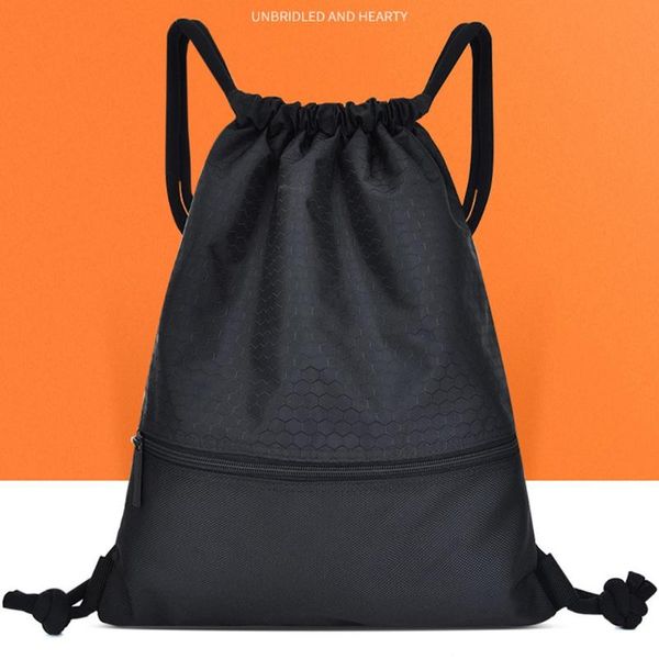 outdoor bags large capacity nylon waterproof zipper drawstring backpack sport fitness storage bag thick rope polyester ball
outdoor bags large capacity nylon waterproof zipper drawstring backpack sport fitness storage bag thick rope polyester ball