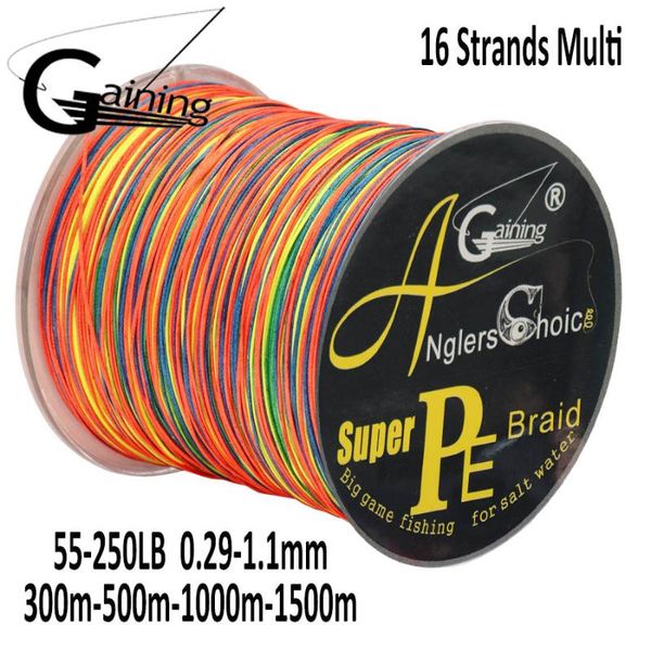 fishing line 16 strands pe sturgeon braided wire sea multicolor multifilament cord 55lb-250lb 1500m 1000m 500m 300m braid
fishing line 16 strands pe sturgeon braided wire sea multicolor multifilament cord 55lb-250lb 1500m 1000m 500m 300m braid