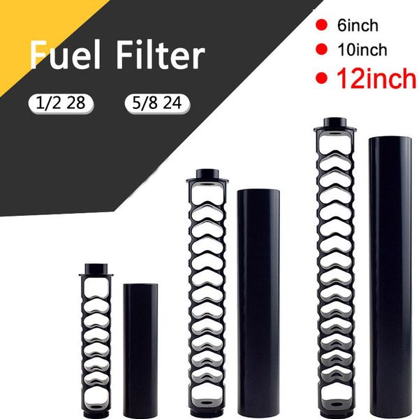 car fuel filter solvent trap 6 10 12 inch titanium aluminum single core 1/2-28 5/8-24for .223 .308 22lr ak sks
car fuel filter solvent trap 6 10 12 inch titanium aluminum single core 1/2-28 5/8-24for .223 .308 22lr ak sks