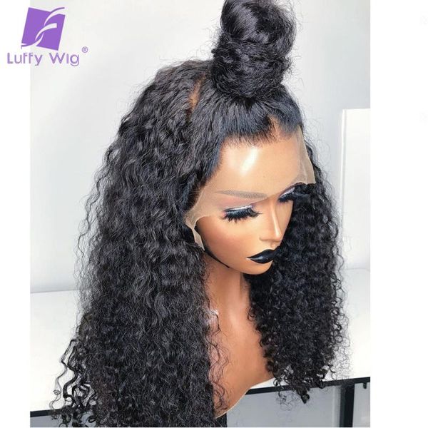 lace wigs 13x6 kinky curly front wig brazilian remy human hair hd frontal 200 density pre plucked for black women luffy, Black;brown
lace wigs 13x6 kinky curly front wig brazilian remy human hair hd frontal 200 density pre plucked for black women luffy, Black;brown