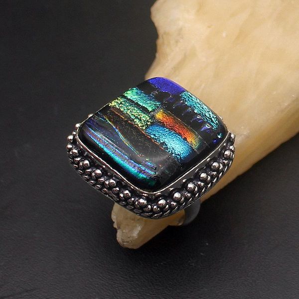 cluster rings wonderful solitaire unique dichroic glass 925 sterling silver jewelry band ring for women size 9 hd229, Golden;silver
cluster rings wonderful solitaire unique dichroic glass 925 sterling silver jewelry band ring for women size 9 hd229, Golden;silver