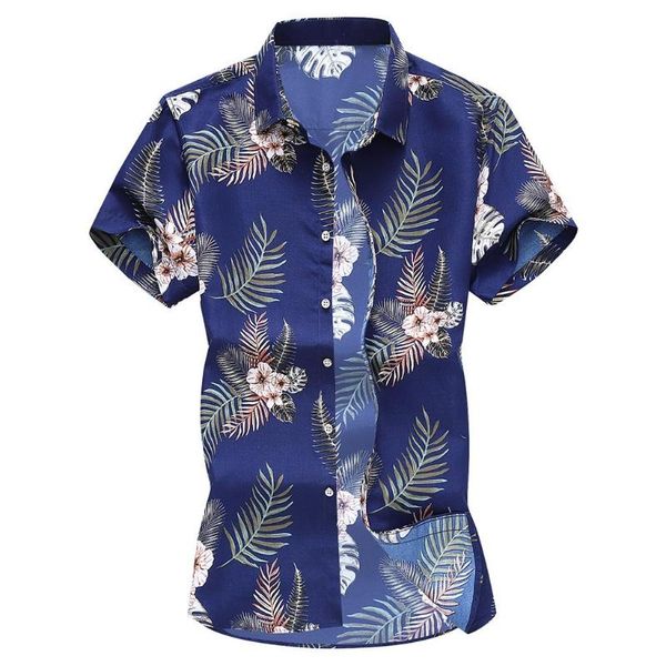 men's casual shirts hawaiian printed shirt men short sleeve button print beach loose blouse streetwear camisa masculina l0401, White;black
men's casual shirts hawaiian printed shirt men short sleeve button print beach loose blouse streetwear camisa masculina l0401, White;black