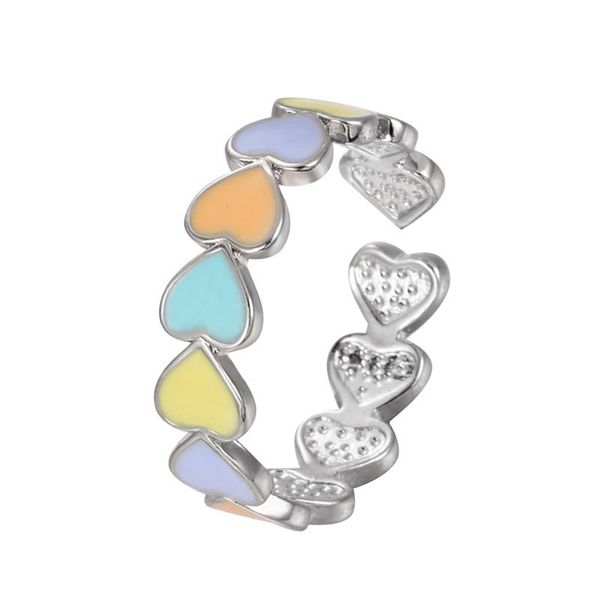 wedding rings fashion cute stackable rainbow heart finger for women romantic engagement adjustable opening ring fine jewelry, Slivery;golden
wedding rings fashion cute stackable rainbow heart finger for women romantic engagement adjustable opening ring fine jewelry, Slivery;golden
