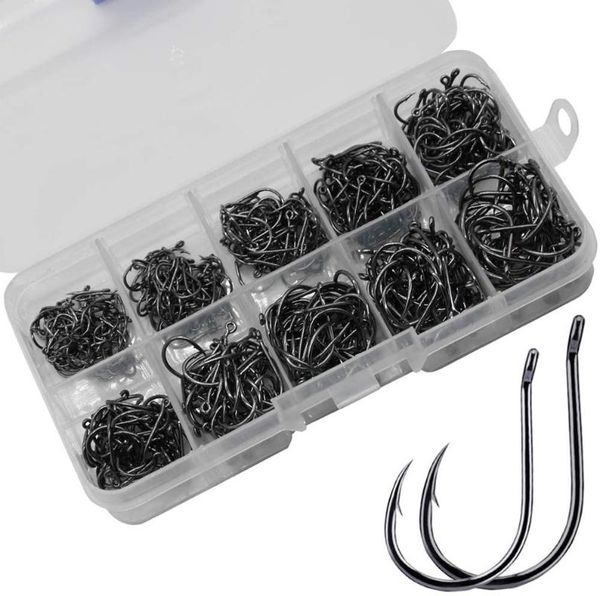 fishing hooks 1000pcs set carbon steel single circle fishhook jip barbed carp sea tackle accessories
fishing hooks 1000pcs set carbon steel single circle fishhook jip barbed carp sea tackle accessories