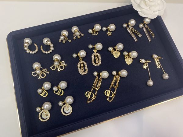 new d home cd pearl earrings brass 925 sier needle love stars tassels fashion high sense, Golden
new d home cd pearl earrings brass 925 sier needle love stars tassels fashion high sense, Golden