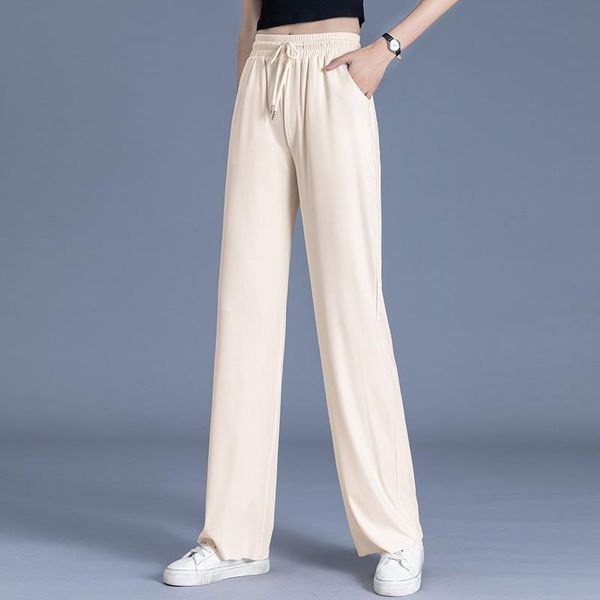 spring summer 2021 women fashion pants ice silk wide leg woman female pant casual loose solid streetwear long trousers oversize women's, Black;white
spring summer 2021 women fashion pants ice silk wide leg woman female pant casual loose solid streetwear long trousers oversize women's, Black;white
