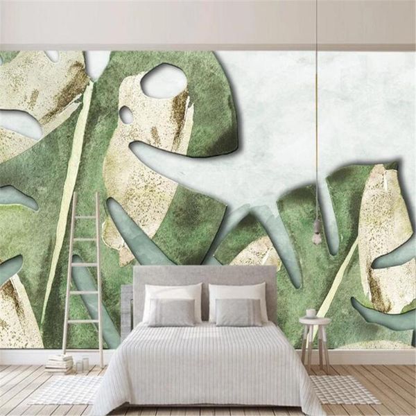 milofi customized 3d printed wallpaper mural nordic minimalist fresh green leaf watercolor style background wall wallpapers
milofi customized 3d printed wallpaper mural nordic minimalist fresh green leaf watercolor style background wall wallpapers
