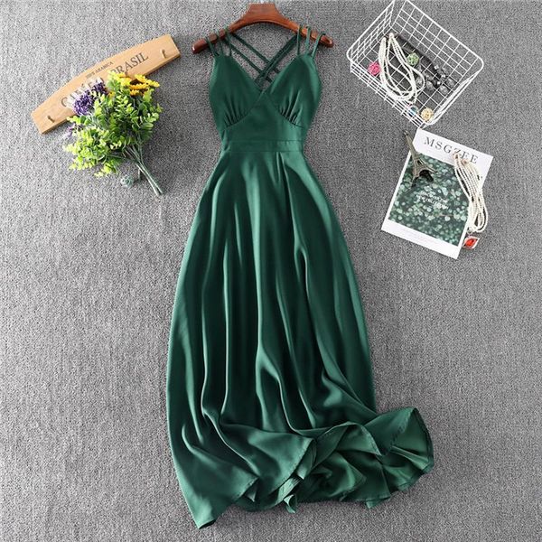 green elegant long summer women dresses robe backless boho maxi beach club party bridesmaid evening prom vestido, Black;gray
green elegant long summer women dresses robe backless boho maxi beach club party bridesmaid evening prom vestido, Black;gray