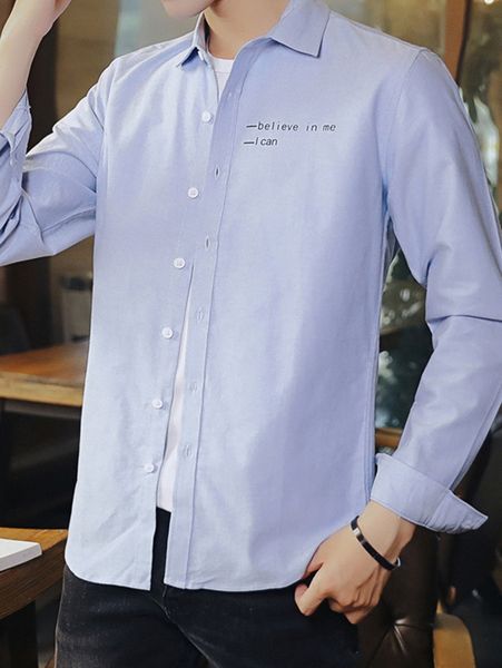 men slogan graphic shirt e85q#, White;black 
men slogan graphic shirt e85q#, White;black