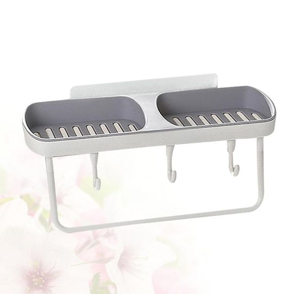 soap dishes creative double siamese wall mounted box punch drain rack holder with hook for home bathroom (grey)
soap dishes creative double siamese wall mounted box punch drain rack holder with hook for home bathroom (grey)