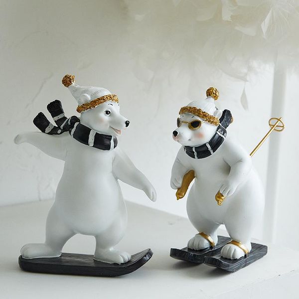 decorative objects & figurines nordic cute polar bear ski decoration crafts men and women creative holiday gift ornaments home accessories
decorative objects & figurines nordic cute polar bear ski decoration crafts men and women creative holiday gift ornaments home accessories