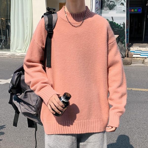 men's sweaters 6 colors thick round neck sweater 2021 autumn/winter casual pullover warm male brand clothes, White;black
men's sweaters 6 colors thick round neck sweater 2021 autumn/winter casual pullover warm male brand clothes, White;black