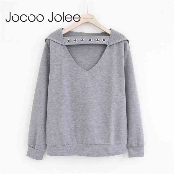 casual women v neck hooded sweatshits solid long sleeve loose harajuku pullovers hoodies 210416, White;black
casual women v neck hooded sweatshits solid long sleeve loose harajuku pullovers hoodies 210416, White;black
