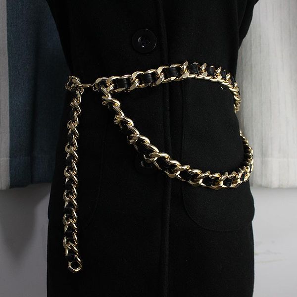 belts small fragrance chain waist women's dress sweater metal accessories belt decoration closure, Black;brown
belts small fragrance chain waist women's dress sweater metal accessories belt decoration closure, Black;brown