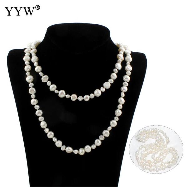 chokers freshwater pearl sweater chain necklace baroque for woman 9-10mm 6-7mm sold per approx 45.5 inch strand, Golden;silver
chokers freshwater pearl sweater chain necklace baroque for woman 9-10mm 6-7mm sold per approx 45.5 inch strand, Golden;silver