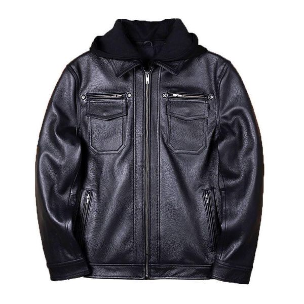 men's leather & faux 2021 black hood genuine jacket men motorcycle style plus size 5xl real natural cowhide autumn slim fit biker coat
men's leather & faux 2021 black hood genuine jacket men motorcycle style plus size 5xl real natural cowhide autumn slim fit biker coat