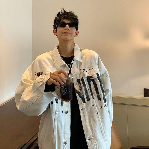 men's jackets denim jacket men 2021 autumn loose korean version all-match handsome oversized ink-sprayed tooling couple aesthetic coat, Black;brown
men's jackets denim jacket men 2021 autumn loose korean version all-match handsome oversized ink-sprayed tooling couple aesthetic coat, Black;brown