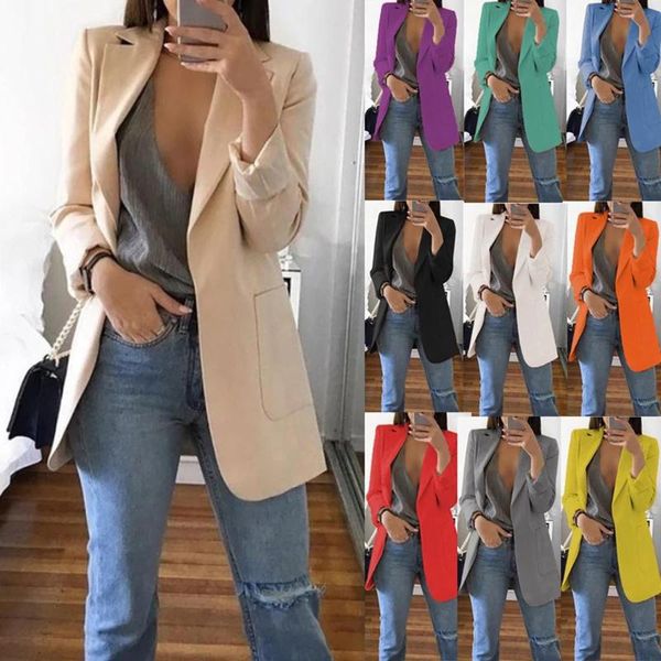 women's suits & blazers blazer jackets autumn casual plus size fashion basic notched slim solid coats office ladies outwear chic loose, White;black
women's suits & blazers blazer jackets autumn casual plus size fashion basic notched slim solid coats office ladies outwear chic loose, White;black