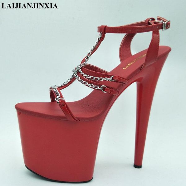 leather 20cm high heel sandals women footwear lady platform shoes party wedding open toe thin heels, Black
leather 20cm high heel sandals women footwear lady platform shoes party wedding open toe thin heels, Black