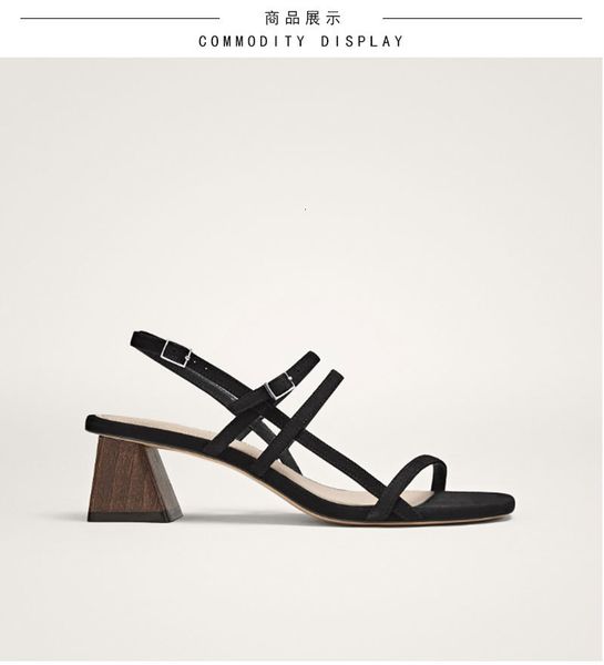 sandals genuine leather sandals with high heels women's shoes will see england lady of the plain roma office hiea, Black
sandals genuine leather sandals with high heels women's shoes will see england lady of the plain roma office hiea, Black