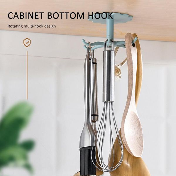 hooks & rails abs punch-multi-purpose 360 degree rotatable kitchen hook 6 clothes hanging rack home storage accessories
hooks & rails abs punch-multi-purpose 360 degree rotatable kitchen hook 6 clothes hanging rack home storage accessories