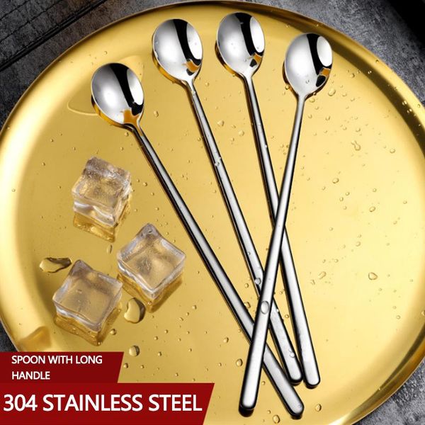 stainless steel long handle coffee drink spoon ice cream dessert tea stirring for picnic kitchen accessories drop spoons
stainless steel long handle coffee drink spoon ice cream dessert tea stirring for picnic kitchen accessories drop spoons