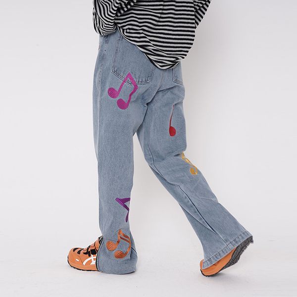 high street letter embroidery mens jeans pants oversize washed retro side zipper baggy casual denim trousers, Black
high street letter embroidery mens jeans pants oversize washed retro side zipper baggy casual denim trousers, Black