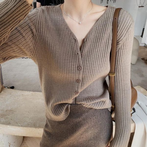women's knits & tees nomikuma 2021 cardigan women solid color v neck long sleeve knitwear single breasted casual all-match sweater kore, White
women's knits & tees nomikuma 2021 cardigan women solid color v neck long sleeve knitwear single breasted casual all-match sweater kore, White