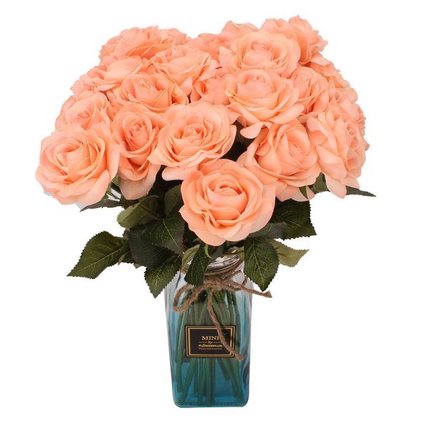 1pc real touch rose artificial flowers bridal bouquet flores home living room wedding table decoration fake flower decorative & wreaths
1pc real touch rose artificial flowers bridal bouquet flores home living room wedding table decoration fake flower decorative & wreaths