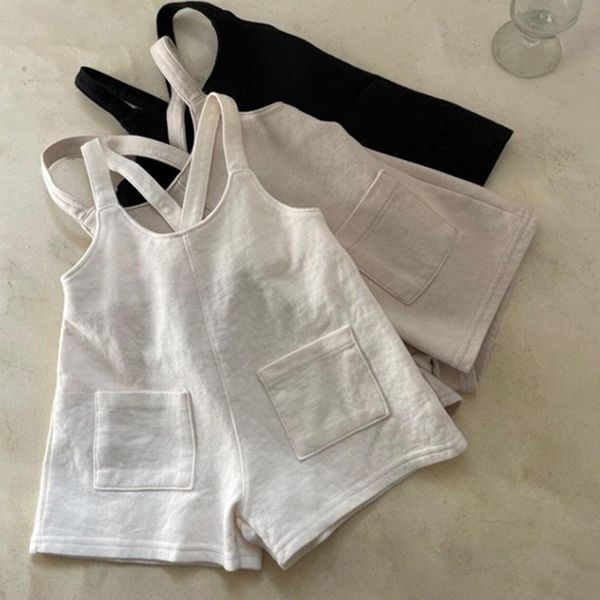 pre-sale children clothes girls overalls summer 2021 boys jumpsuit loose and comfortable solid color kids leisure outfits jumpsuits, Blue 
pre-sale children clothes girls overalls summer 2021 boys jumpsuit loose and comfortable solid color kids leisure outfits jumpsuits, Blue