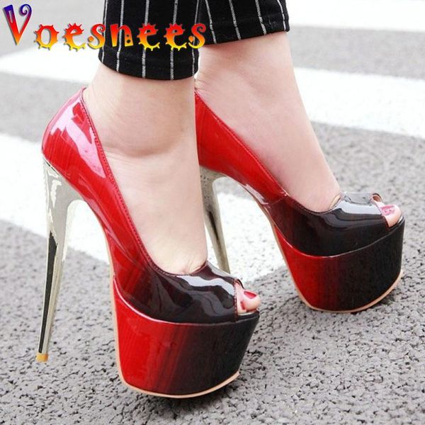 voesnees women pumps shoes 2021 gradient color platform high-heeled 16cm fish mouth model stiletto size 34-43 dress, Black
voesnees women pumps shoes 2021 gradient color platform high-heeled 16cm fish mouth model stiletto size 34-43 dress, Black