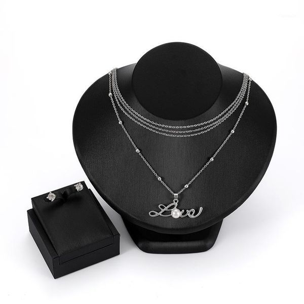 earrings & necklace silver color fashion letter love pearl pendant jewelry set for women wedding earring sets bridal accessories girl gift
earrings & necklace silver color fashion letter love pearl pendant jewelry set for women wedding earring sets bridal accessories girl gift