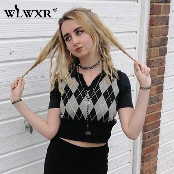 women's vests wlwxr y2k woman crop sweaters vest kintted v neck argyle female goth winter knit cropped ladies streetwear, Black;white
women's vests wlwxr y2k woman crop sweaters vest kintted v neck argyle female goth winter knit cropped ladies streetwear, Black;white