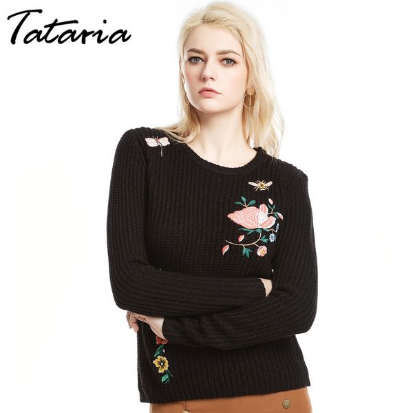 tataria embroidered sweater women spring pull femme woman sweaters pullovers long sleeve embriodery jumper knitwear outwear 210514, White;black
tataria embroidered sweater women spring pull femme woman sweaters pullovers long sleeve embriodery jumper knitwear outwear 210514, White;black