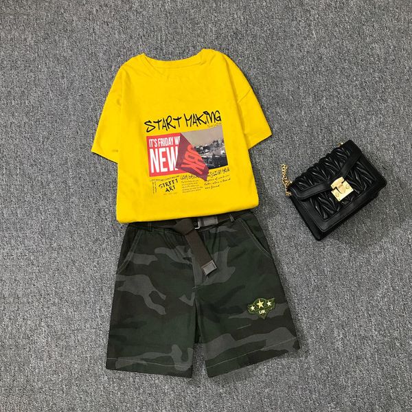 women's two piece pants new summer printed letter short sleeve fashion o-neck cotton t-shirts + army green high waist shorts women, White
women's two piece pants new summer printed letter short sleeve fashion o-neck cotton t-shirts + army green high waist shorts women, White