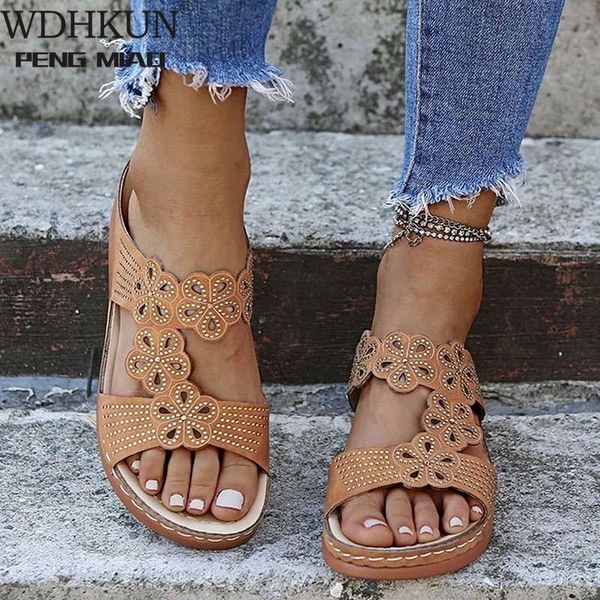 women's shoes 2021 retro heel women sandals flat fashion flower hollow out ladies summer for slippers, Black
women's shoes 2021 retro heel women sandals flat fashion flower hollow out ladies summer for slippers, Black