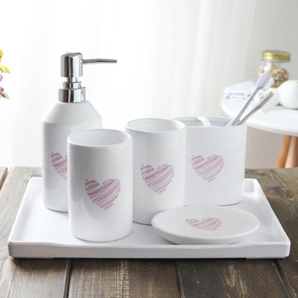 ceramic bathroom fiv -six set, supplies toothbrush holder kit, household decoration,melamine tray shower gel press bath accessory set
ceramic bathroom fiv -six set, supplies toothbrush holder kit, household decoration,melamine tray shower gel press bath accessory set