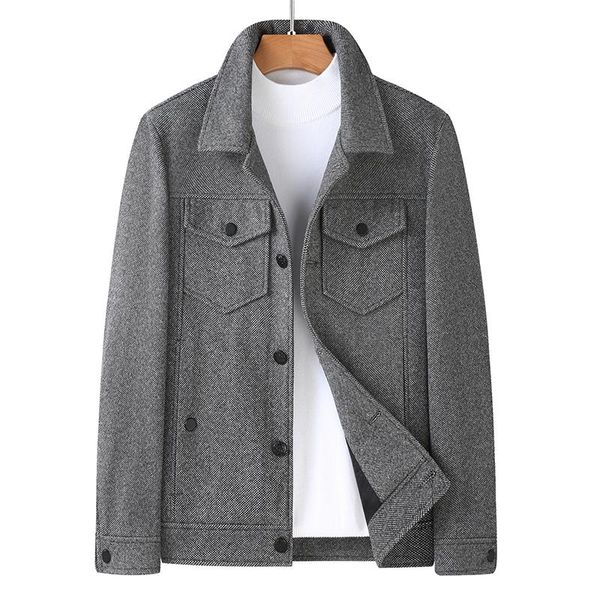 men's wool & blends plus size 8xl 2021 winter woolen windbreaker coat single breasted trench slim fit business casual jacket, Black
men's wool & blends plus size 8xl 2021 winter woolen windbreaker coat single breasted trench slim fit business casual jacket, Black