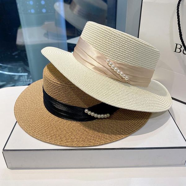 wide brim hats summer for women flower beads brimmed jazz panama hat sun visor beach pearl straw, Blue;gray
wide brim hats summer for women flower beads brimmed jazz panama hat sun visor beach pearl straw, Blue;gray