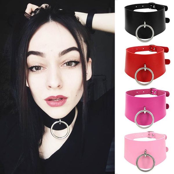 chokers cross-border selling exaggerated punk style o-ring necklace foreign trade jewelry explosions street nightclub pu leather collar, Golden;silver
chokers cross-border selling exaggerated punk style o-ring necklace foreign trade jewelry explosions street nightclub pu leather collar, Golden;silver