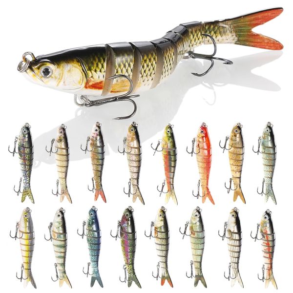 5pcs/lot fishing multi jointed hard baits lifelike wobblers 14cm 27g segments swimbait lures
5pcs/lot fishing multi jointed hard baits lifelike wobblers 14cm 27g segments swimbait lures