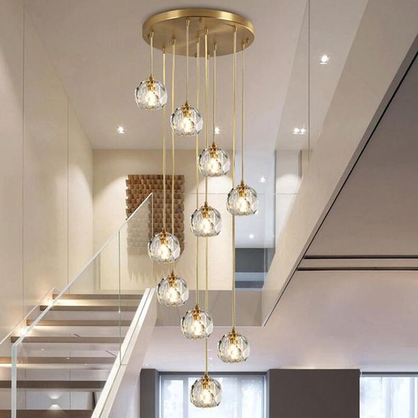 copper led pendant lamp luxury golden lustre crystal hanging light decoration for living dining room stairs indoor fixtures lamps
copper led pendant lamp luxury golden lustre crystal hanging light decoration for living dining room stairs indoor fixtures lamps