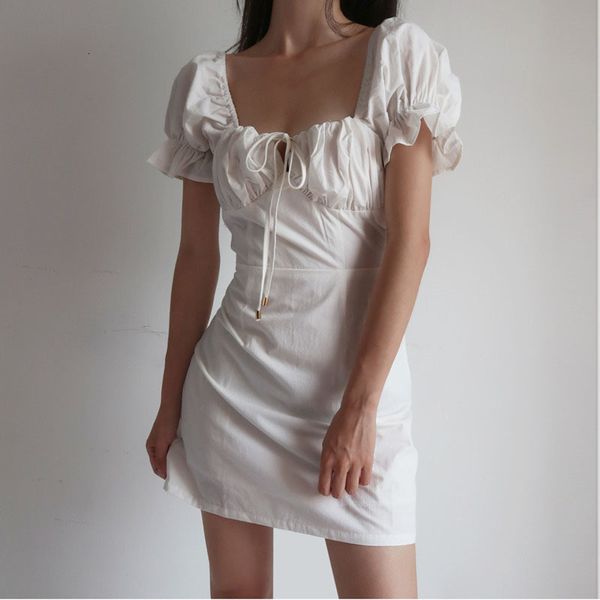 women's knits & tees summer square collar puff sleeve white women dress lace up short a line mini sweet holiday style vestidos lc6
women's knits & tees summer square collar puff sleeve white women dress lace up short a line mini sweet holiday style vestidos lc6
