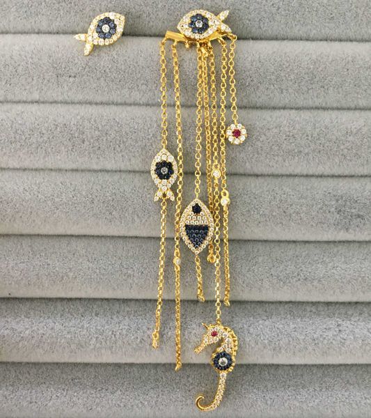 umgodly luxury brand asymmetric yellow gold color eye lucky fish tassel earrings women fashion monaco jewelry, Golden
umgodly luxury brand asymmetric yellow gold color eye lucky fish tassel earrings women fashion monaco jewelry, Golden