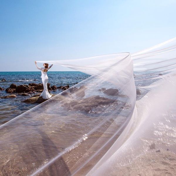 bridal veils 1t wedding veil long soft without comb one-layer ivory white bride 5m length accessories, Black
bridal veils 1t wedding veil long soft without comb one-layer ivory white bride 5m length accessories, Black