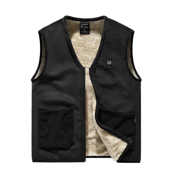 men's vests winter rechargeable heating vest usb smart men and women knitted clothing lamb cashmere lining -6xl, Black;white
men's vests winter rechargeable heating vest usb smart men and women knitted clothing lamb cashmere lining -6xl, Black;white